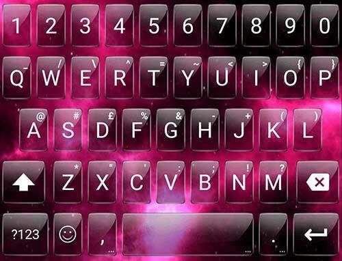 Glass Nebula Emoji Keyboard screenshot 6