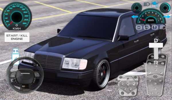E200 W124 Classic Car Driving screenshot 2