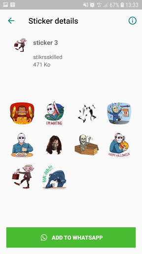 Stickers for WhatsApp - Halloween screenshot 3