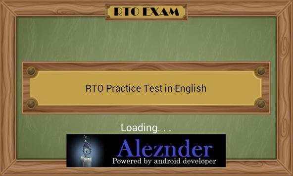 RTO Driving Licence Test ENG screenshot 1