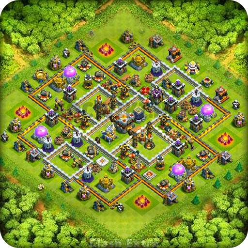 Maps of COC 2021 - Base Layouts with link 1.0