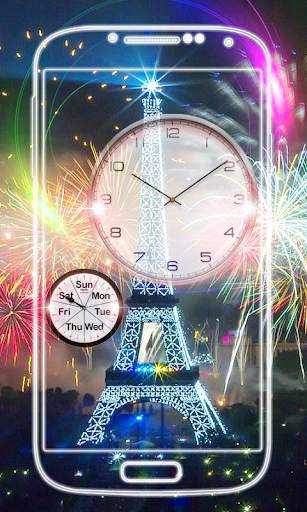 Paris Clock Live Wallpaper HD screenshot 1