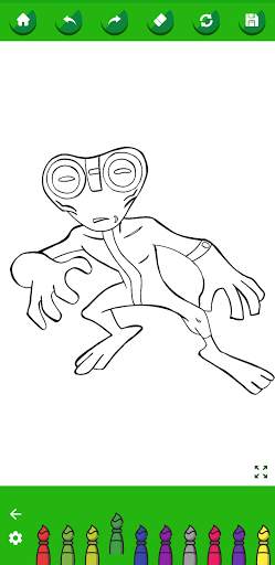 Coloring Ben Hero Cartoon screenshot 4