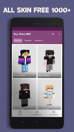 Boys Skins Minecraft PE screenshot 1