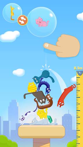 Cat Stack - Cute and Perfect Tower Builder Game! screenshot 3