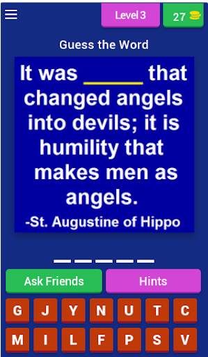 Saint Quotes (Catholic Game) screenshot 3
