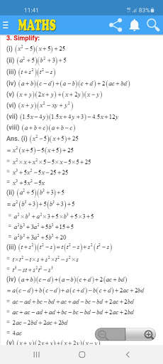 NCERT 8th Mathematics Notes And Q & A App screenshot 8