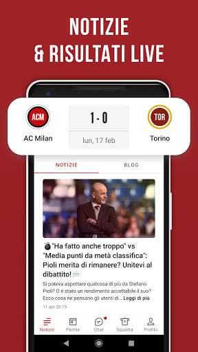 Rossoneri Live — App del Milan screenshot 2