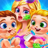My Newborn Baby Twins - Newborn Baby Care Games on 9Apps