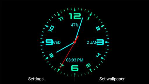 Analog Clock Live Wallpaper screenshot 2