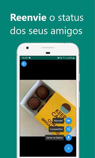 Salvar status para WhatsApp, baixar status do screenshot 1