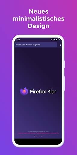 Firefox Klar Browser screenshot 1