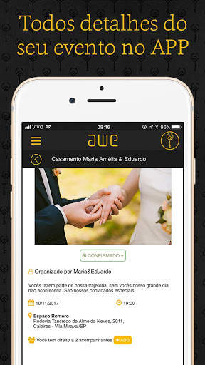 AWE Social: convites e RSVP screenshot 5