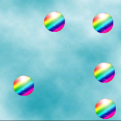 Colorful bubble making game icon