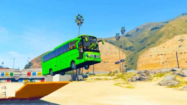 Superhero Big Bus Stunt Simulator : Kids Racing screenshot 3