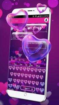 Heart Bubble Balloon Keyboard screenshot 3