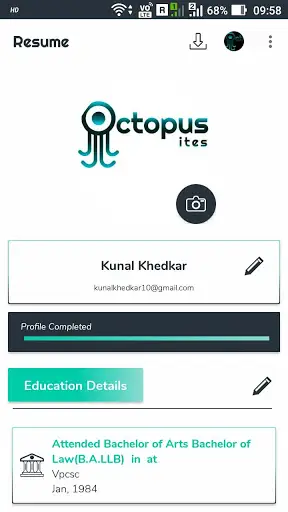 Resume - Create, Build and Download for Free screenshot 3