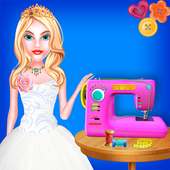 wedding bridal tailor shop: pembuat gaun butik logo