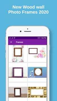 Wood wall photo Frames Collection Photo Editor 3 تصوير الشاشة