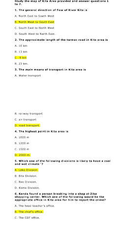 Kcpe Social Studies Revision screenshot 3