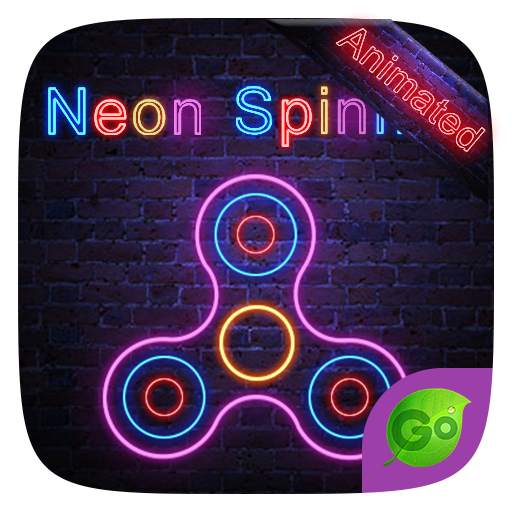 Neon Spinner GO Keyboard Animated Theme 4.5