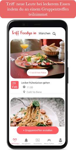 Foodys - Meet new people & Local restaurant deals screenshot 2