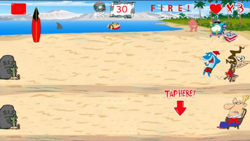 SantaShark vs. Zombies screenshot 2