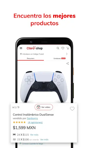 Claro shop screenshot 2