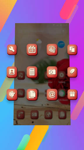 Red rose love - APUS Launcher theme screenshot 3