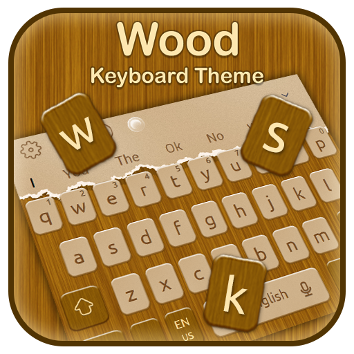 Classic Wooden Keyboard Theme icon