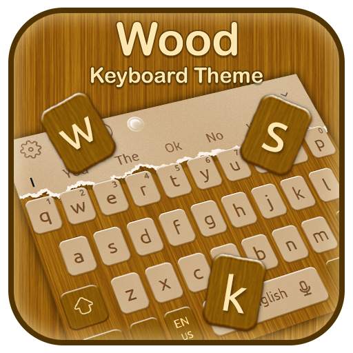 Classic Wooden Keyboard Theme 10001001