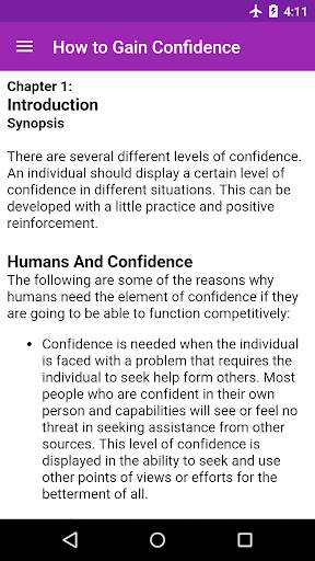 How to Gain Confidence screenshot 1