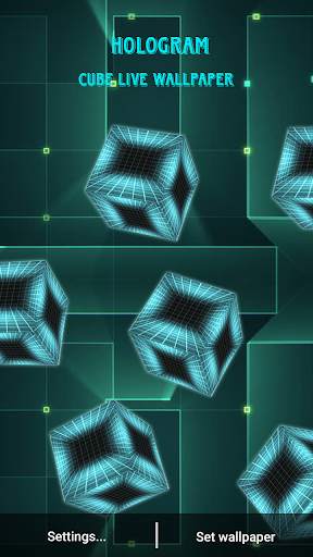 Hologram cube live wallpaper screenshot 3