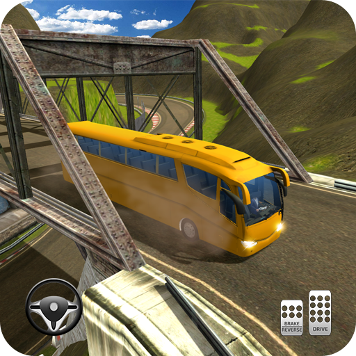 Risky Mountain Bus Racing 3D icon