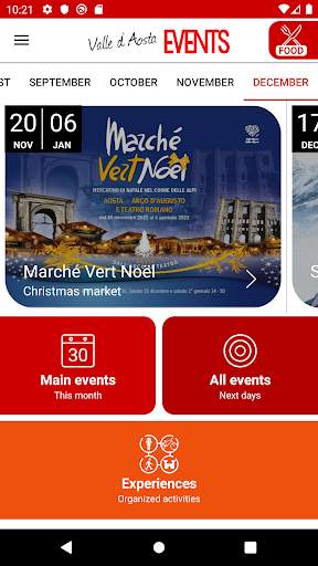 Valle d'Aosta Events screenshot 1