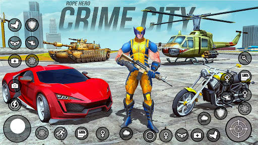 Multi Rope Hero Super Town 4 screenshot 8