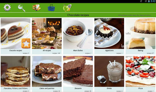 Chocolate recipes 2 تصوير الشاشة