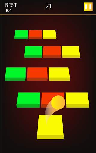 Bola warna - Game puzzle Sky Twisty Ball screenshot 1