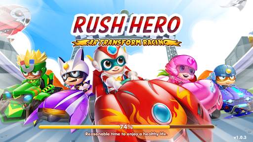 Rush Hero - Car Transform Racing screenshot 1