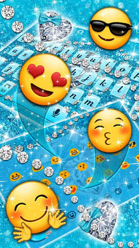 Turquoise Gorgeous Keyboard screenshot 3