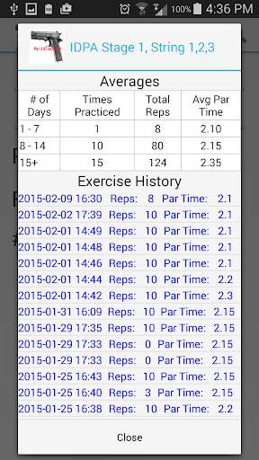 Dry Fire Par Time Tracker screenshot 5