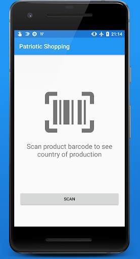 Patriotic Shopping - Barcode scanner screenshot 1