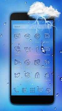 Drizzle Rain Drops Theme screenshot 1
