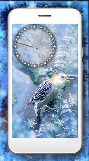 Winter Birds Clock screenshot 8