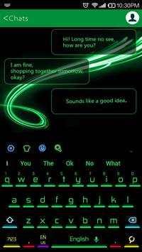 Green Neon Light Keyboard screenshot 1