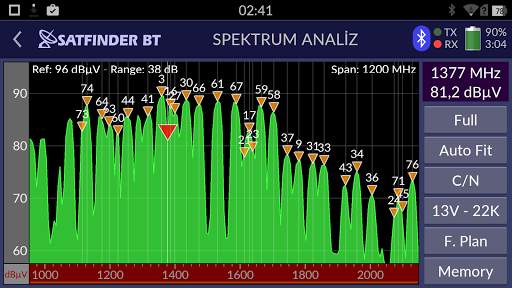 SATFINDER BT DVB-S2 screenshot 11