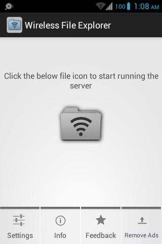 Wireless File Explorer 1 تصوير الشاشة