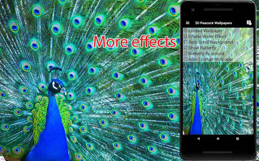 3D Peacock Live Wallpapers screenshot 7