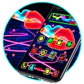 Neon Lips Launcher Theme💞
