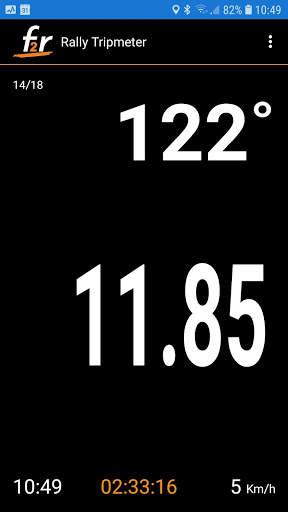 F2R Rally Tripmeter screenshot 1